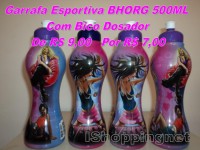 GARRAFA ESPORTIVA BHORG 500ML R$ 7,00